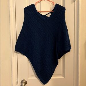 LOFT Blue Poncho